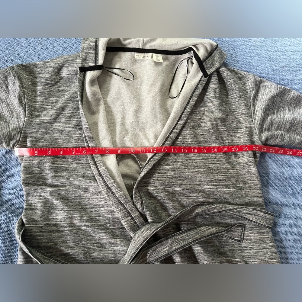 Max Studio Sleepwear Short Hooded Robe L - Picture 6 of 7